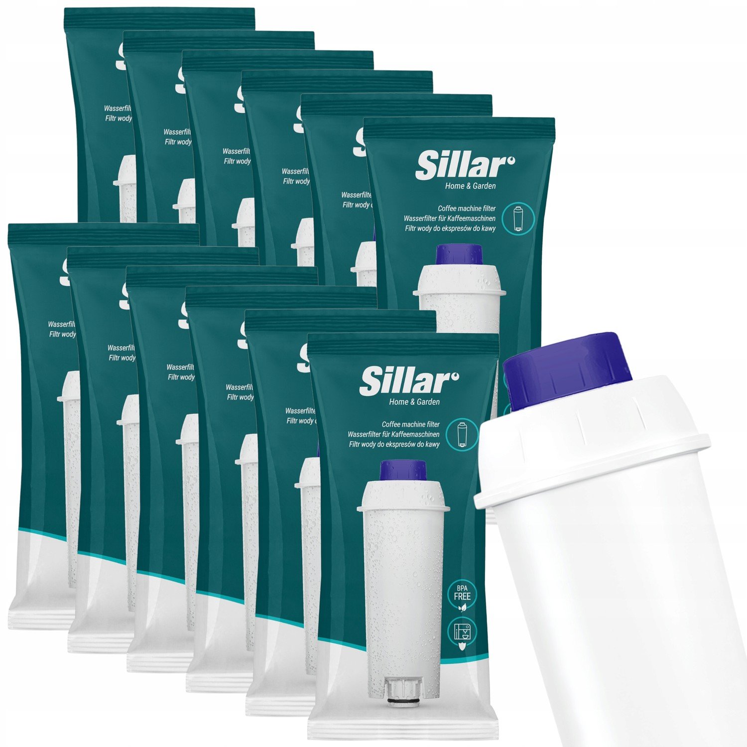 Filtr do kávovaru Delonghi náhradní náplň Sillar 12 kusů