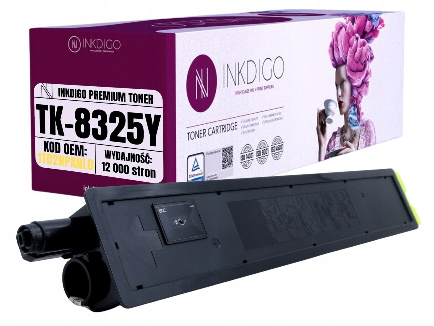 Toner do tiskáren Kyocera TASKalfa 2551ci náhradní TK8325Y 1T02NPANL0