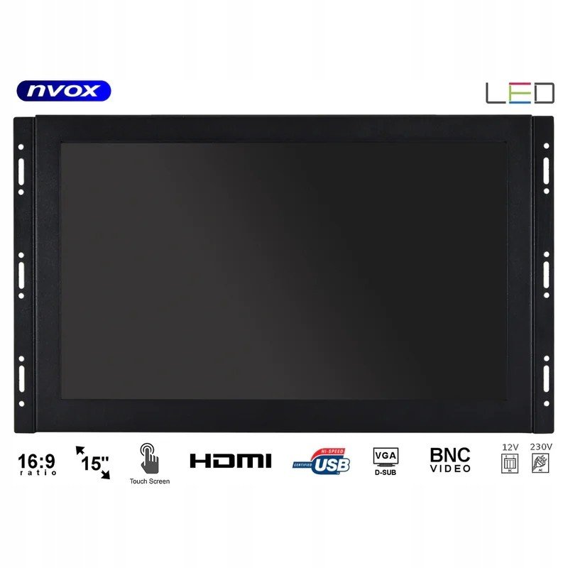 Dotykový monitor open frame led 15cali vga hdmi