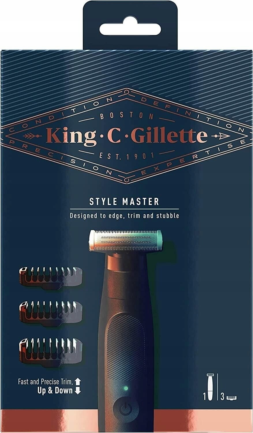 King C Gillette Style Master styler na vousy a vlasy/růst