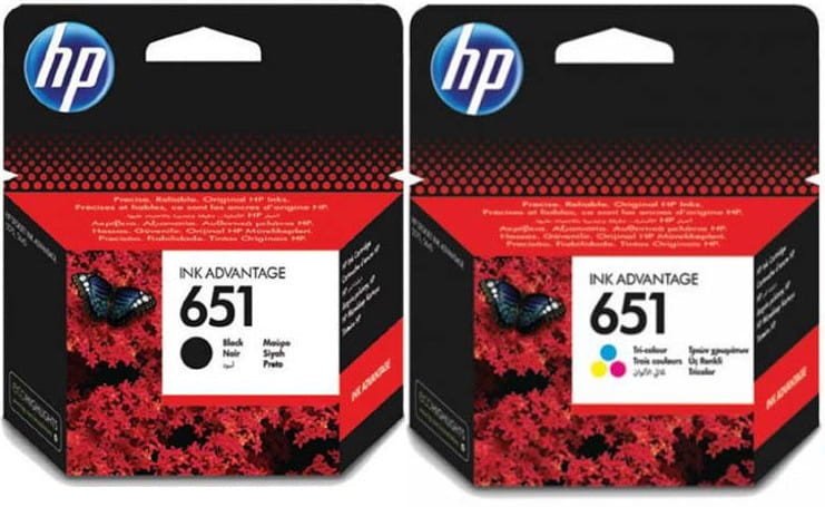 XX Inkoust Hp 651 černá barva Officejet 202