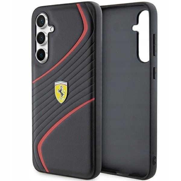 Ferrari pouzdro pro Samsung S23 Fe S711 černé Twist Metal Logo