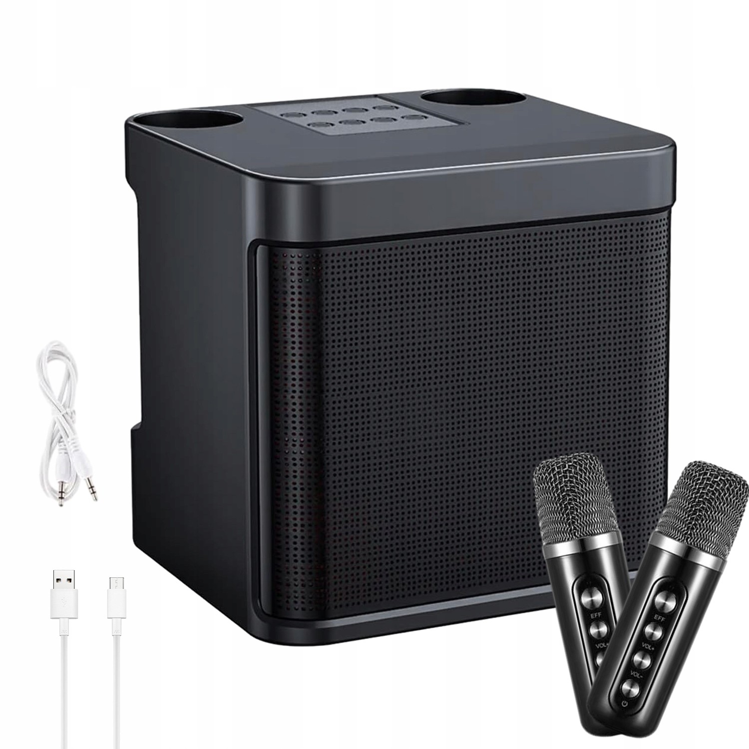 2X Mikrofon S Reproduktorem Bluetooth Karaoke Set