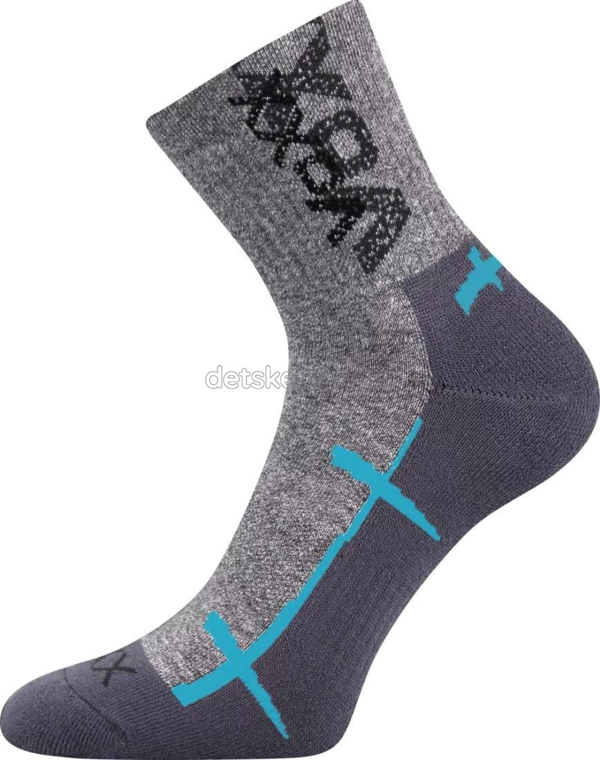 Dětské ponožky VoXX Walli - světle šedá tyrkys Velikost: 39-42