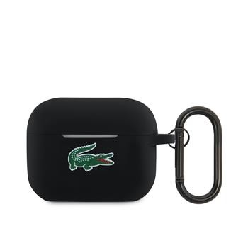 Pouzdro Lacoste Liquid Silicone Croc Logo Pouzdro pro AirPods 1/2, black