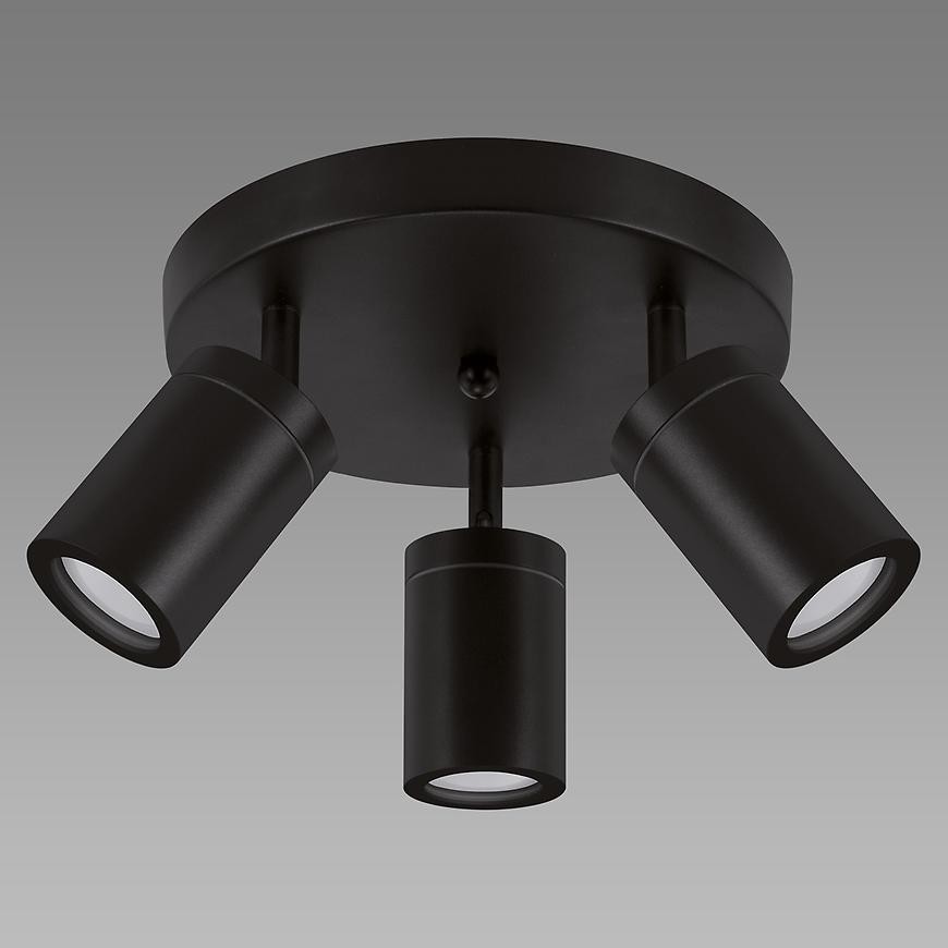 Svitidlo TENOR GU10 3C BLACK 04075 O IP44 LS3