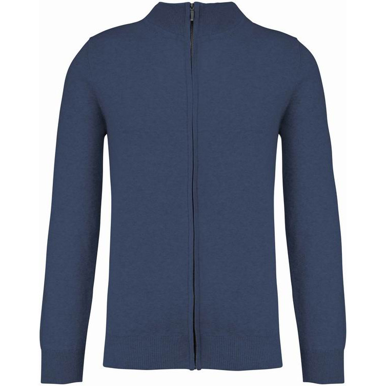 Pánský svetr na zip Kariban Premium cardigan - navy, XS