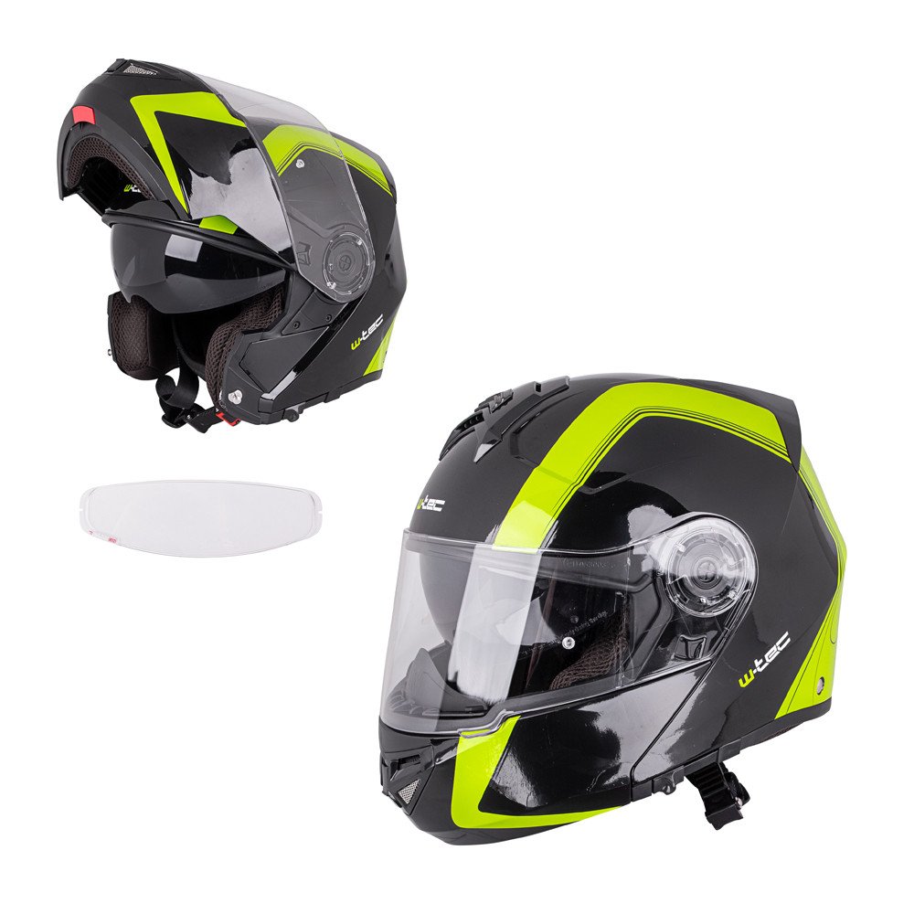 W-TEC V270 PP Výklopná Moto helma matná černá velikost XS