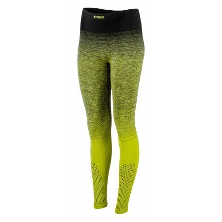 R2 ATF319A Musa neon yellow/black dětské funkční rychleschnoucí termo spodky 6 -10 let