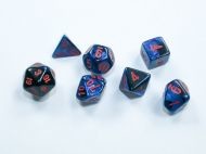 Chessex Mini Gemini Black-Starlight/Red Dice Set (7)