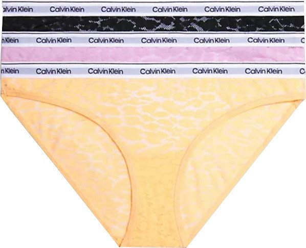 Calvin Klein 3 PACK - dámské kalhotky Bikini QD5069E-GP9 S