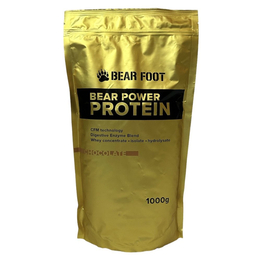 BEAR FOOT Bear Power syrovátkový koncentrát CFM protein čokoláda 1000 g