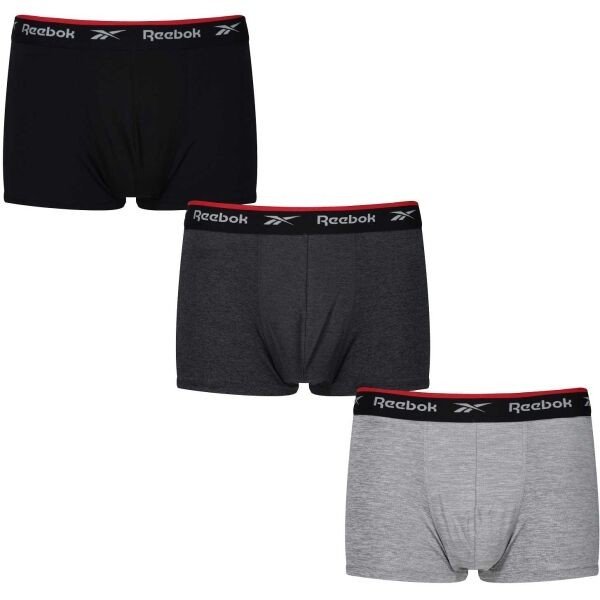 Reebok TRUNK REDGRAVE 3pk Pánské boxerky, černá, veľkosť M