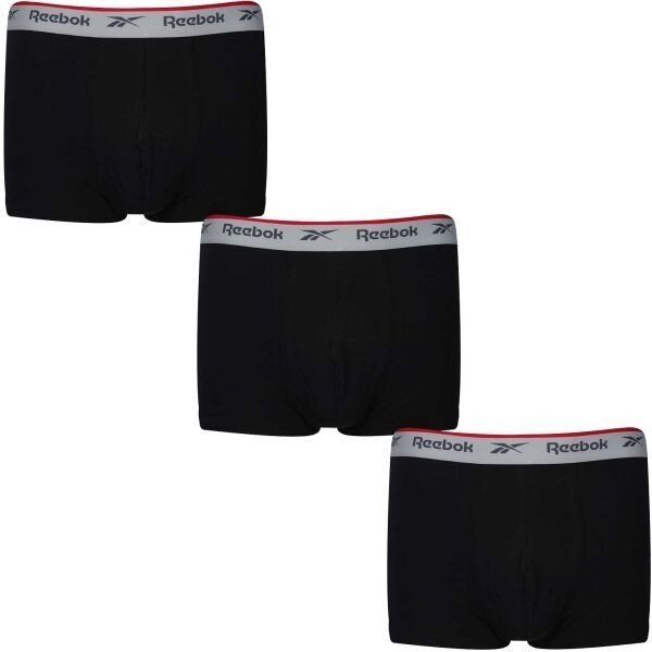 Reebok TRUNK OVETT 3pk Pánské boxerky, černá, veľkosť L