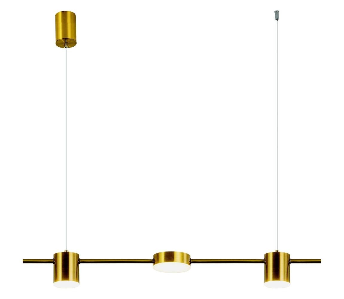 Eurolamp LED Lustr na lanku LED/24W/230V 3000K zlatá