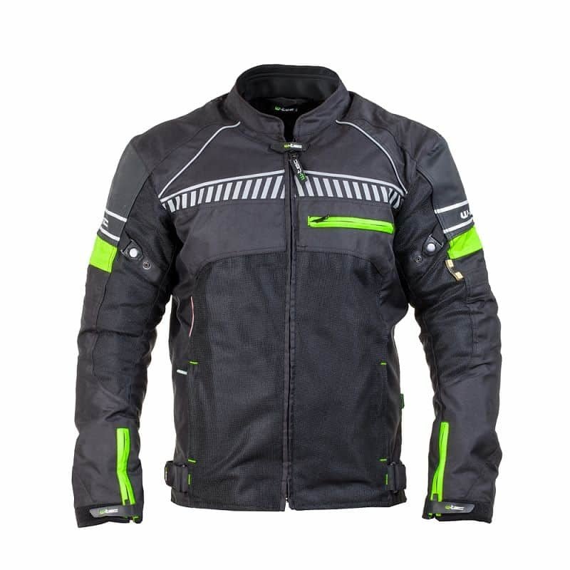 Pánská moto bunda W-TEC Meltsch Barva Neon zelená-černá, Velikost 5XL