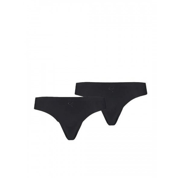 2PACK dámská tanga Puma černá (100001010 001) S