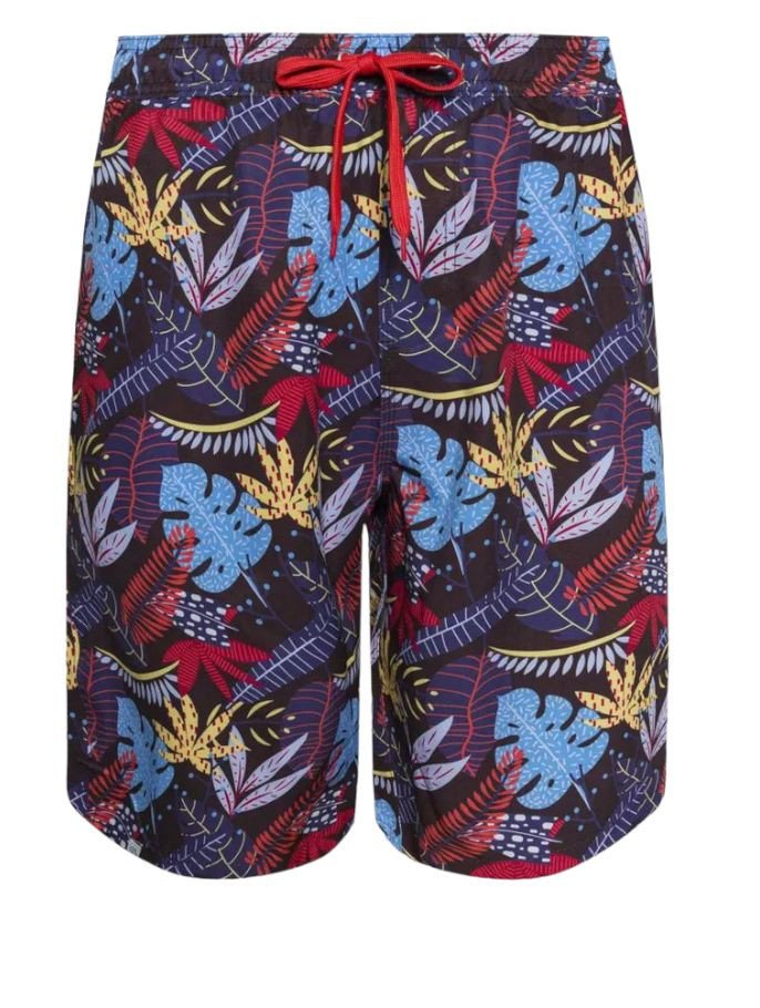 Veselé pánské plavky Dedoles Letní listy (D-M-BW-ST-C-RP-1592) XXL