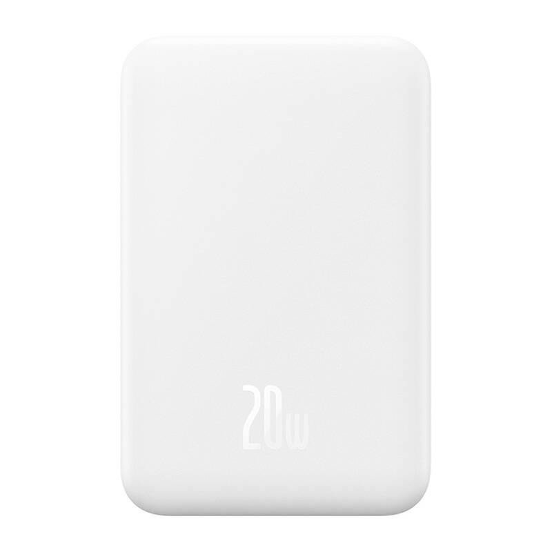 Magnetyczny mini powerbank Baseus 5000mAh 20W (biały)