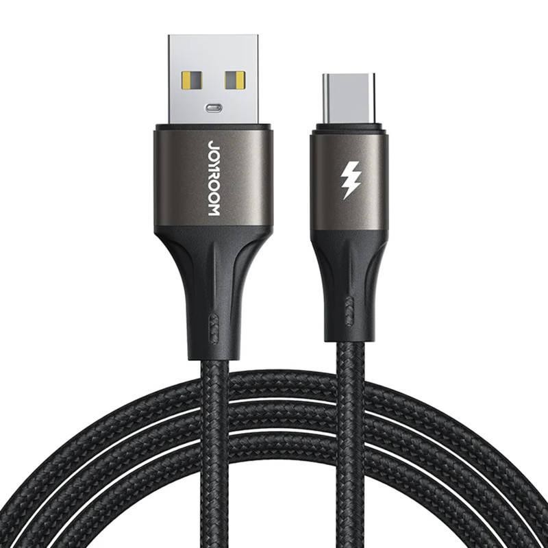 Kabel Light-Speed USB do USB-C Joyroom SA25-AC3 / 3A / 2m (czarny)