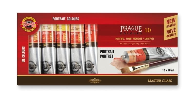Koh-i-noor barvy olejové PRAHA/portrét souprava 10 x 40 ml