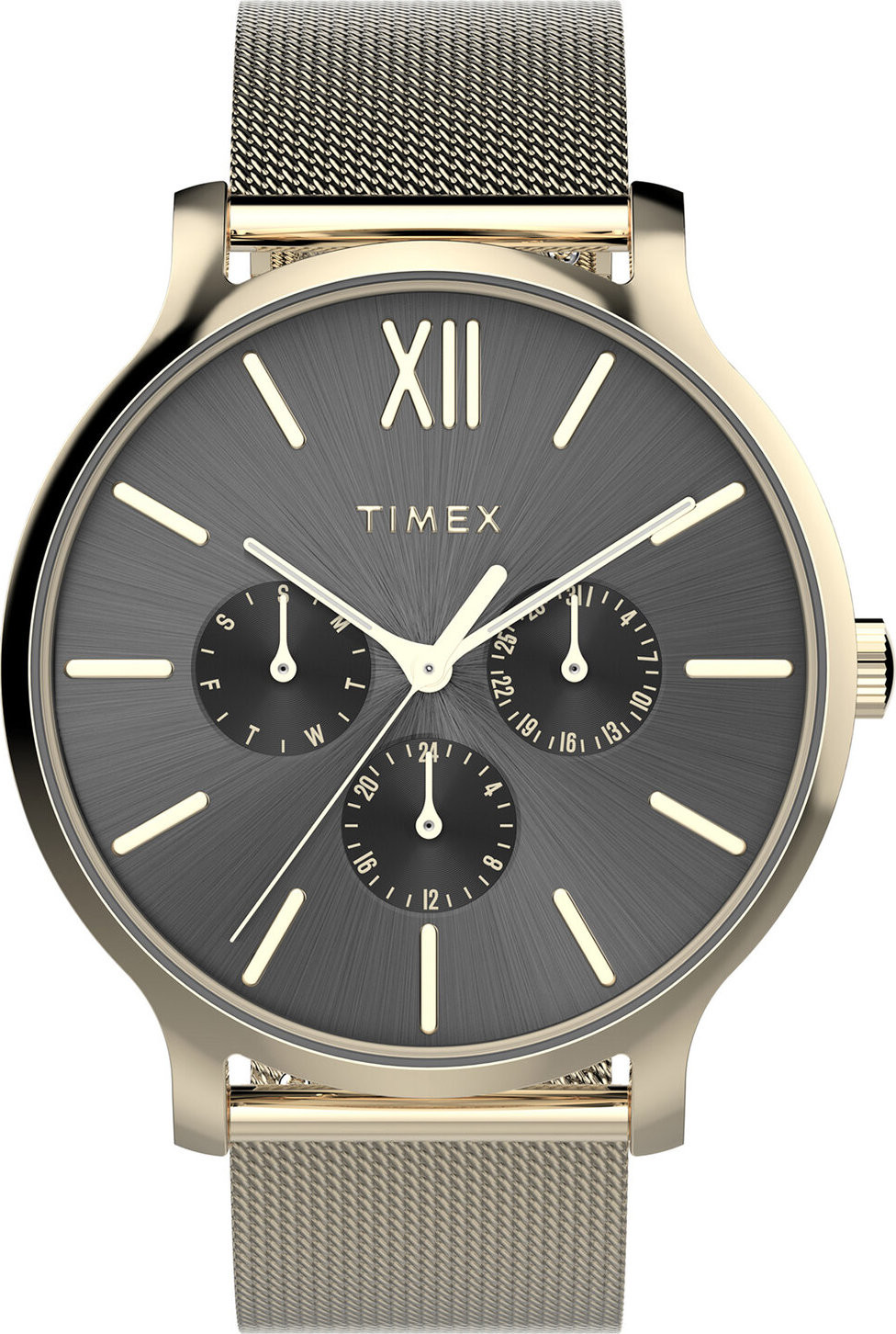 Hodinky Timex Transcend TW2W20000 Gold/Grey