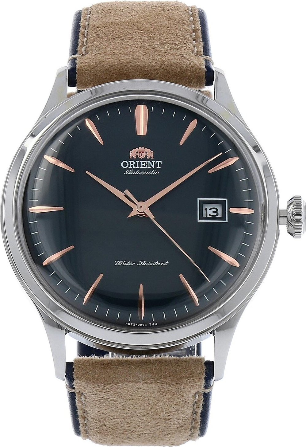 Hodinky Orient Bambino RA-AC0P02L10B Navy/Brown