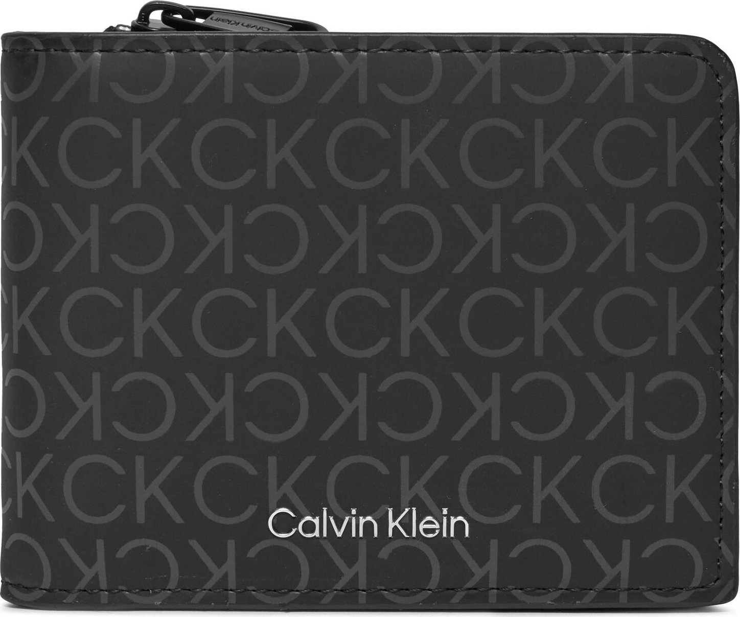 Velká pánská peněženka Calvin Klein Rubberized Bifold Half Z/A K50K511376 Uv Mono Black 0GL