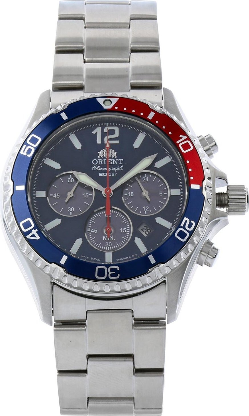 Hodinky Orient Mako Solar RA-TX0201L10B Navy/Silver