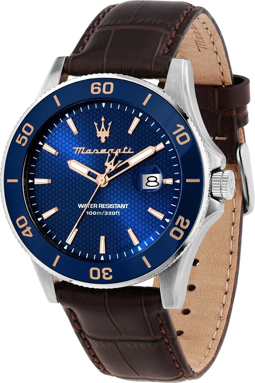 Hodinky Maserati Competizione Diver R8851100004 Brown/Navy