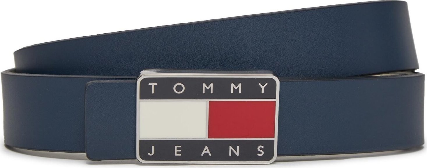 Dámský pásek Tommy Jeans Tjw Rev. Leather AW0AW15838 Dark Night Navy C1G