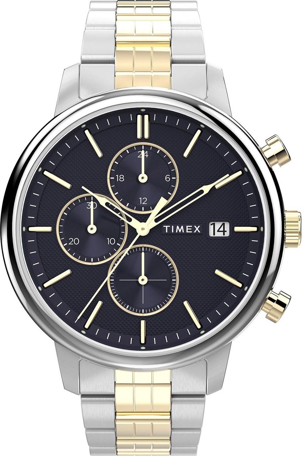Hodinky Timex Chicago Chronograf TW2W13300 Silver/Navy
