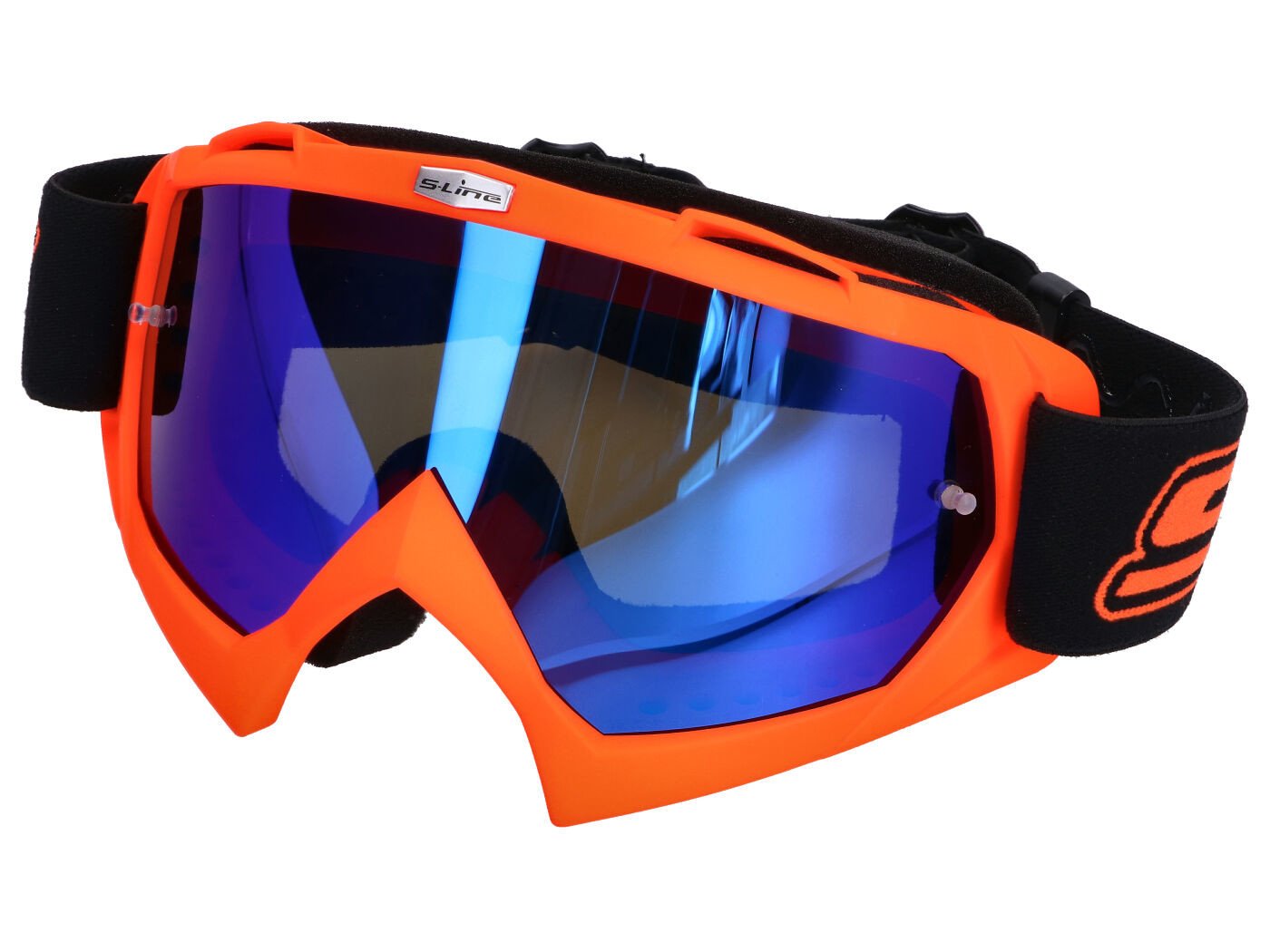MX brýle S-Line oranžová - iridium modrá 43287