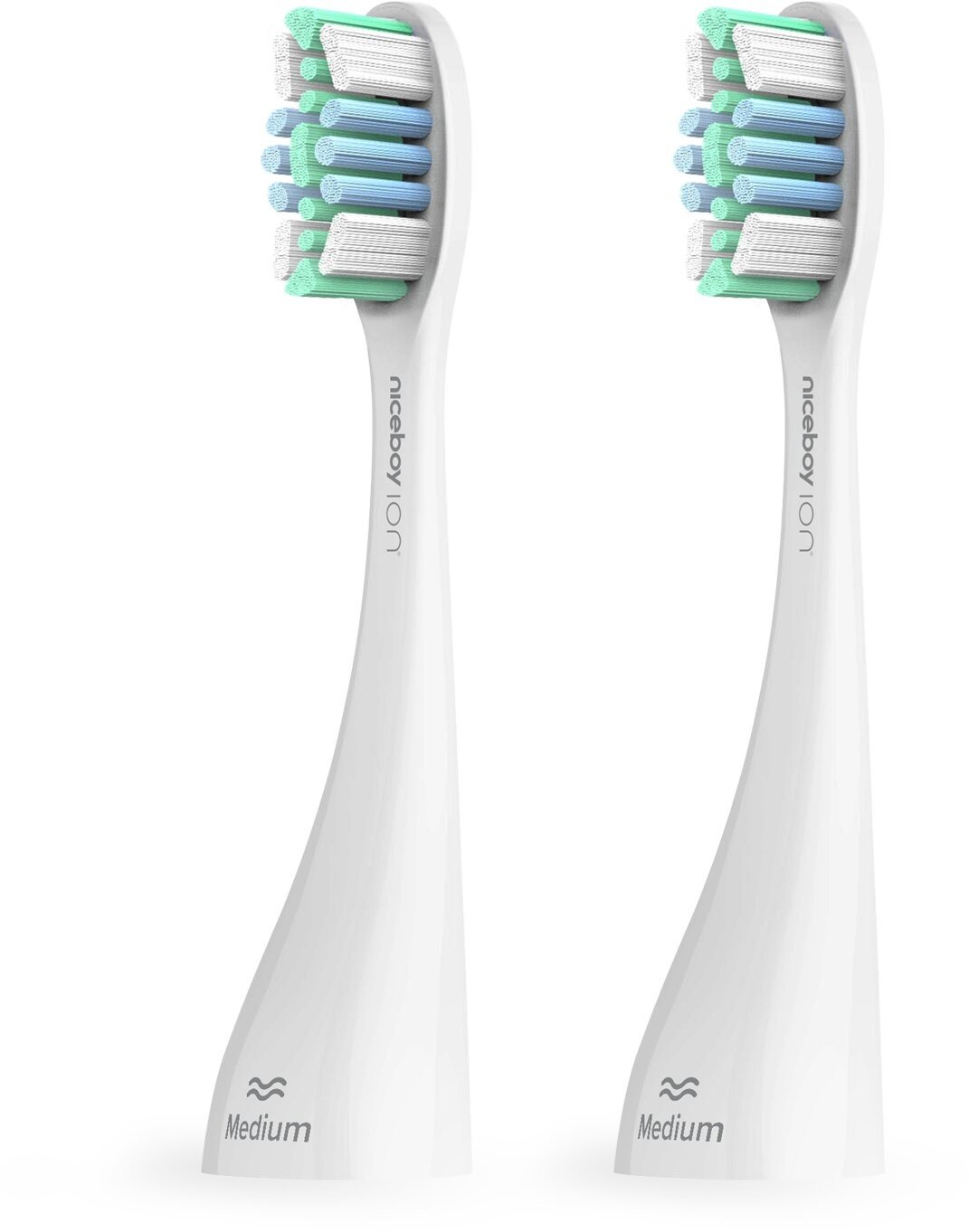 Niceboy ION Sonic Pro UV toothbrush heads 2 pcs Medium white - sonic-pro-uv-medium-white