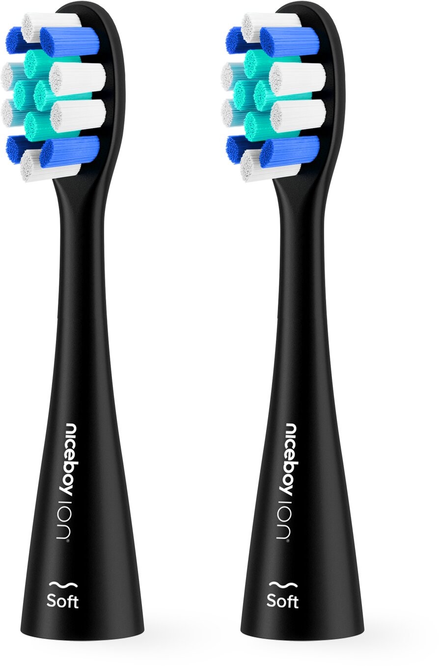 Niceboy ION Sonic Lite toothbrush heads 2 pcs Soft black - sonic-lite-soft-black