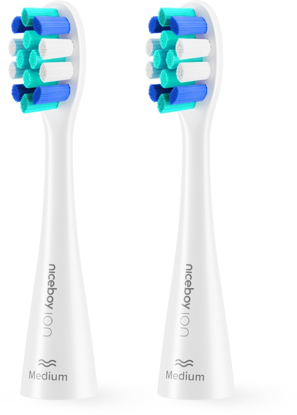 Niceboy ION Sonic Lite toothbrush heads 2 pcs Medium white - sonic-lite-medium-white
