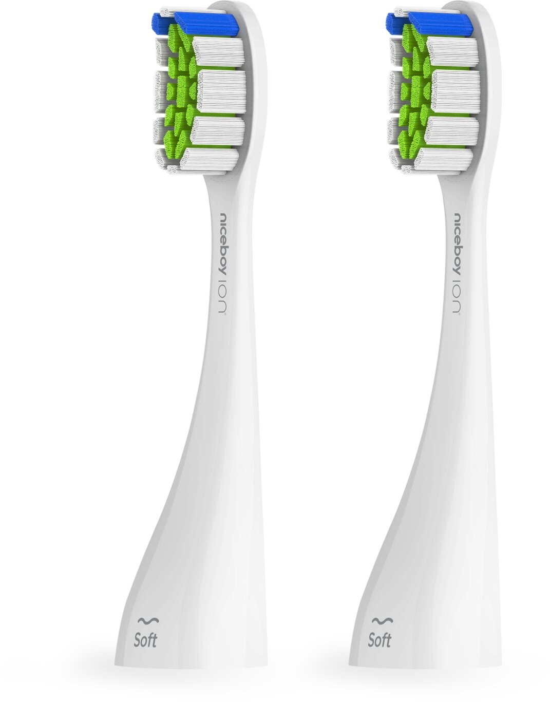 Niceboy ION Sonic Pro UV toothbrush heads 2 pcs Soft white - sonic-pro-uv-soft-white