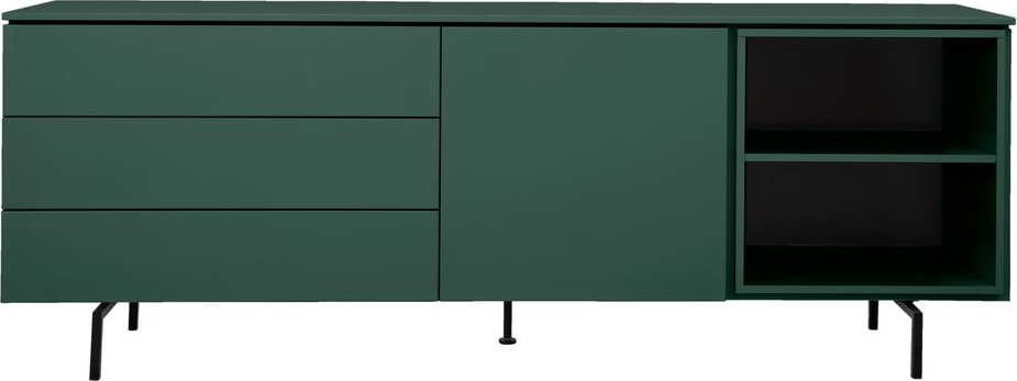 Nízká komoda v petrolejové barvě 210x76 cm Plain – Tenzo