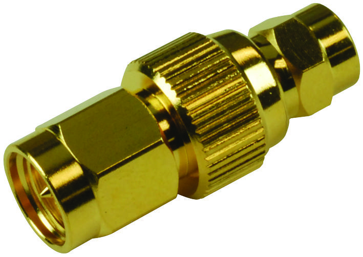 Amphenol Rf 242177 Rf/coaxial Adapter, Sma Plug-Smc Plug