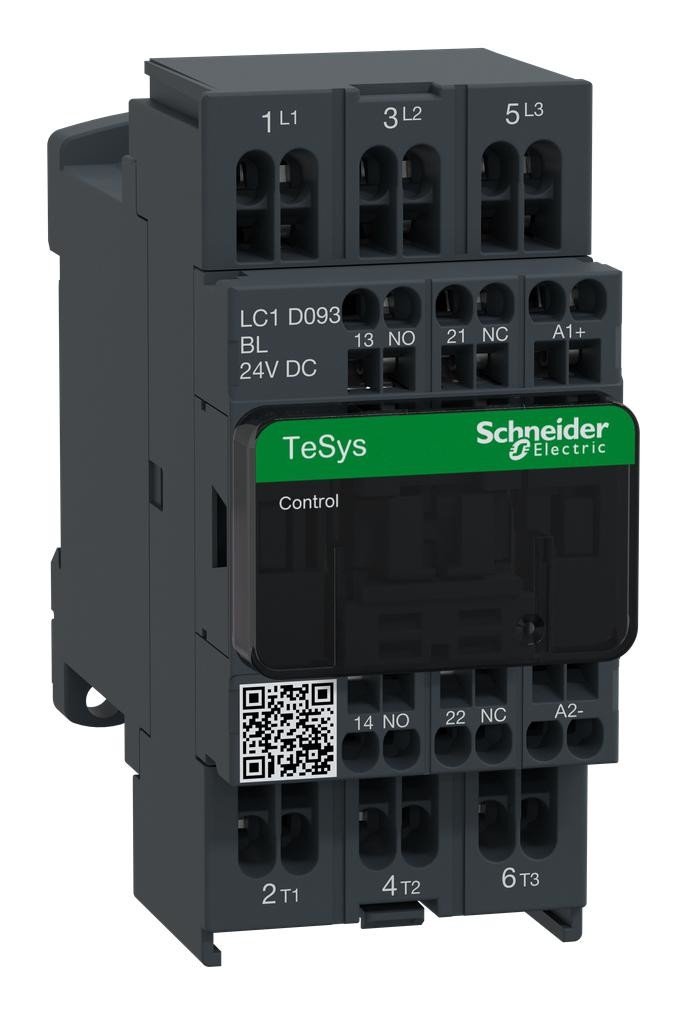 Schneider Electric Lc1D093Bl Contactor, 3Pst-No, 24V, Din Rail/panel