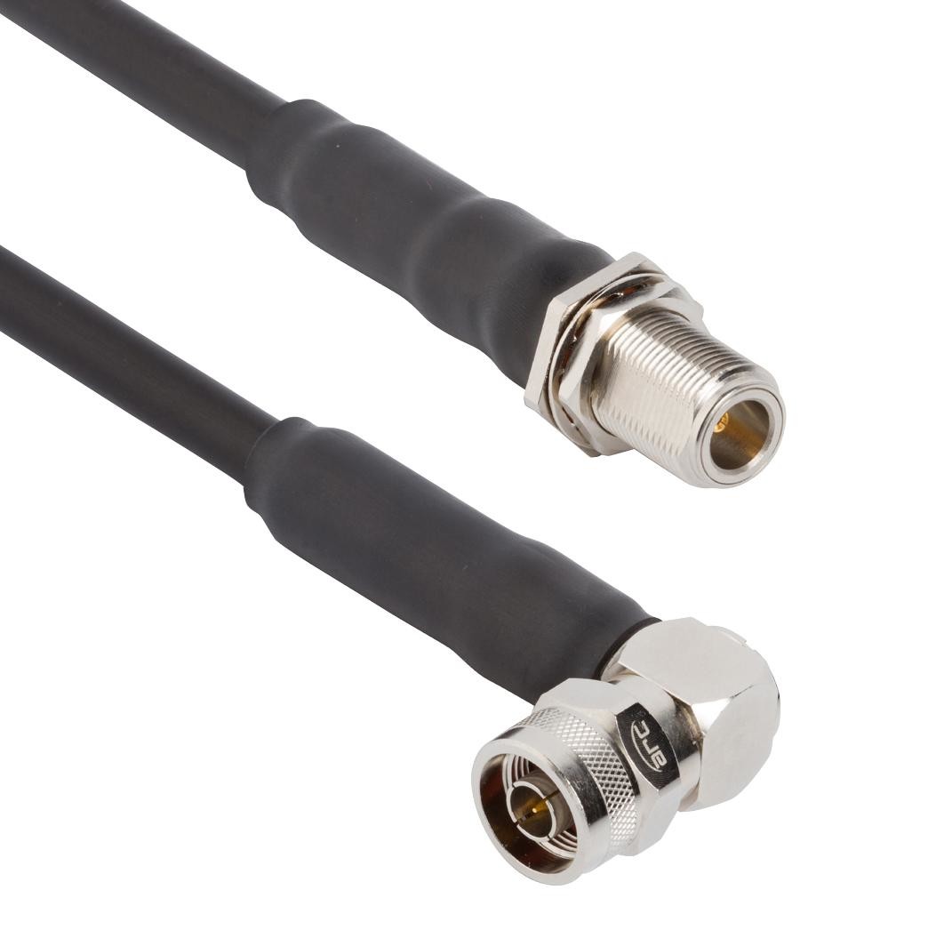 Amphenol Rf 095-909-175-048 N-Type Ra Plug To N-Type Bulkhead Jack On Lmr 400 Cable, Arc, 48 Inches