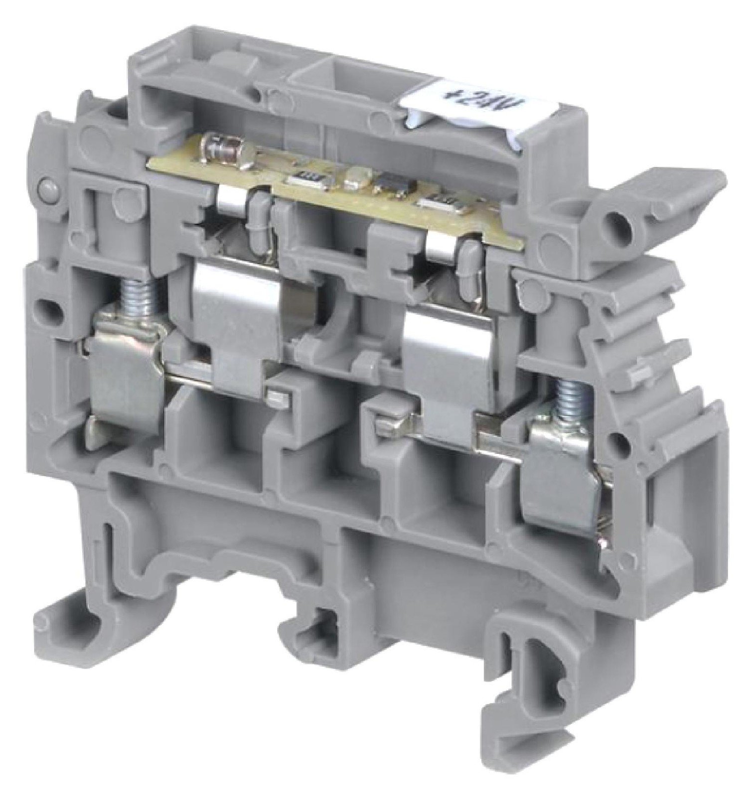 Entrelec - Te Connectivity 1Sna115663R2300 Terminal Block, Fused, 4Pos, 22-12 Awg