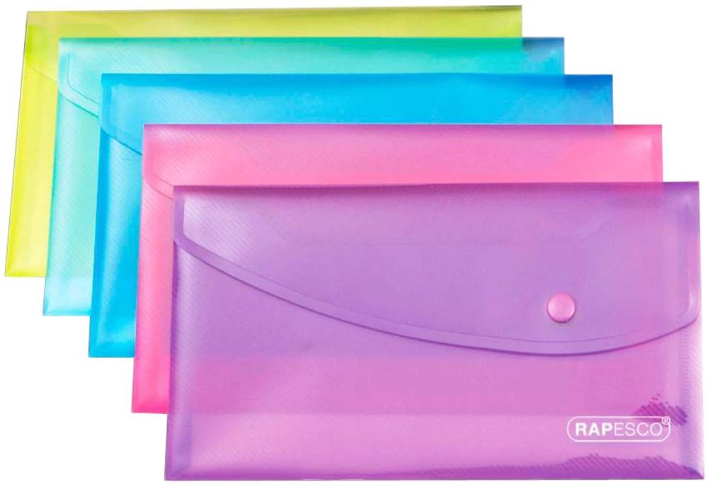 Rapesco 0690 Popper Wallet Bright Dl, Pk5