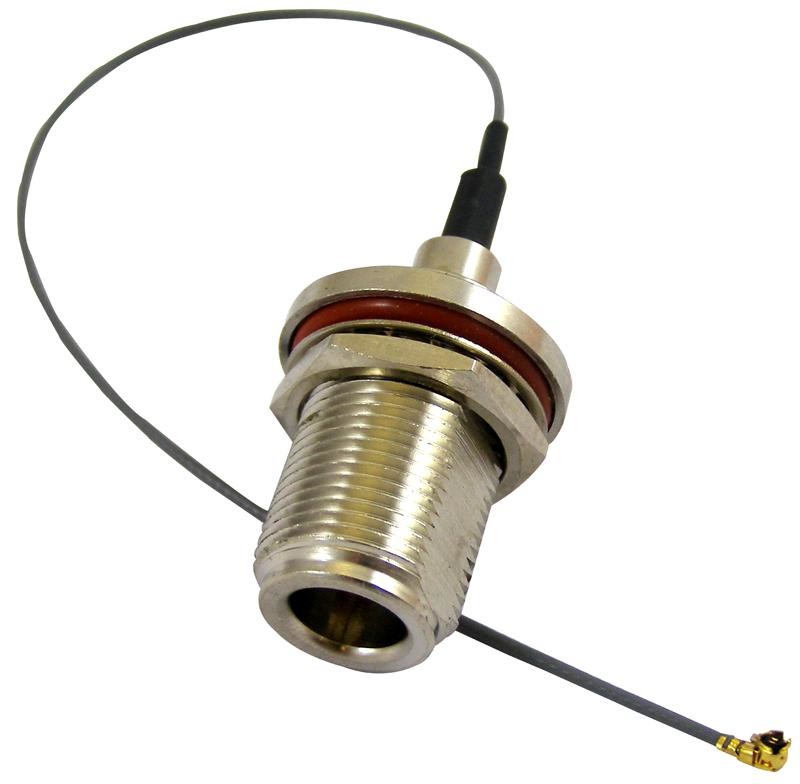 Rf Solutions Cba-Nf-Ufl Rf Cable, N F Blkhd - Ufl, 200Mm Rg1.13