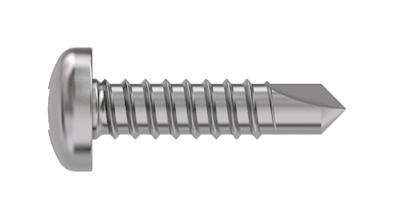 Tr Fastenings 4.2 X 13 Pustdx Z100 Unserrated Din7504 Pan Head Screw, Steel, 4.2Mm X 13Mm