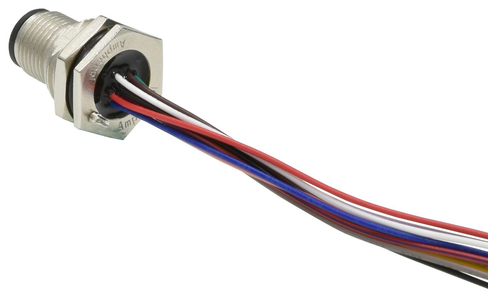 Amphenol Ltw Msas-04Pmmc-Sf8B30 Sensor Cord, 4P M12 Plug-Free End, 11.8