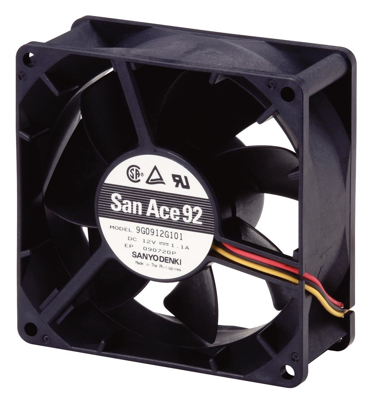 Sanyo Denki 9G0924G1D01 Axial Fan, 92Mm, 3.1M3/min, 50Dba, 24V