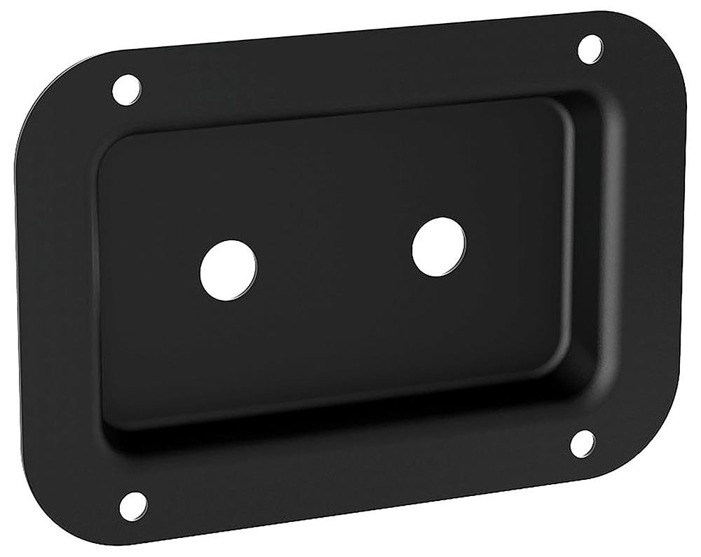 Penn Elcom D0607K Loudspeaker Conn Dish Dbl Blk Metal