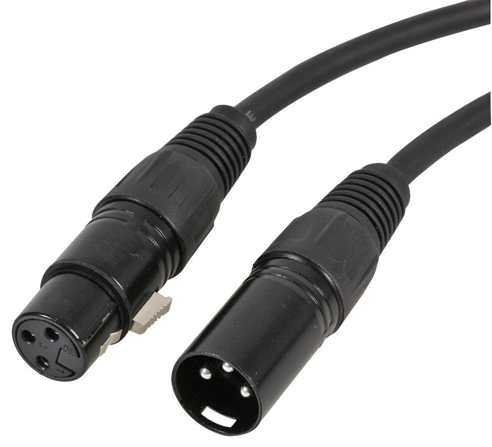 Pulse Pls00584 Mic / Patch Lead, 3P Xlr Black, 0.5M
