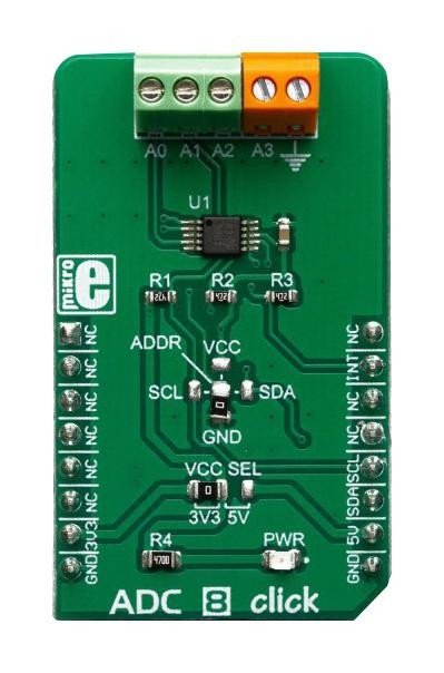 Mikroelektronika Mikroe-3394 Adc 8 Click Board